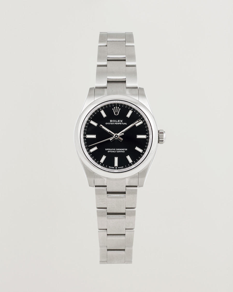 Men | Rolex Pre-Owned Oyster Perpetual 31 Black | Rolex Pre-Owned | Oyster Perpetual 31 Black