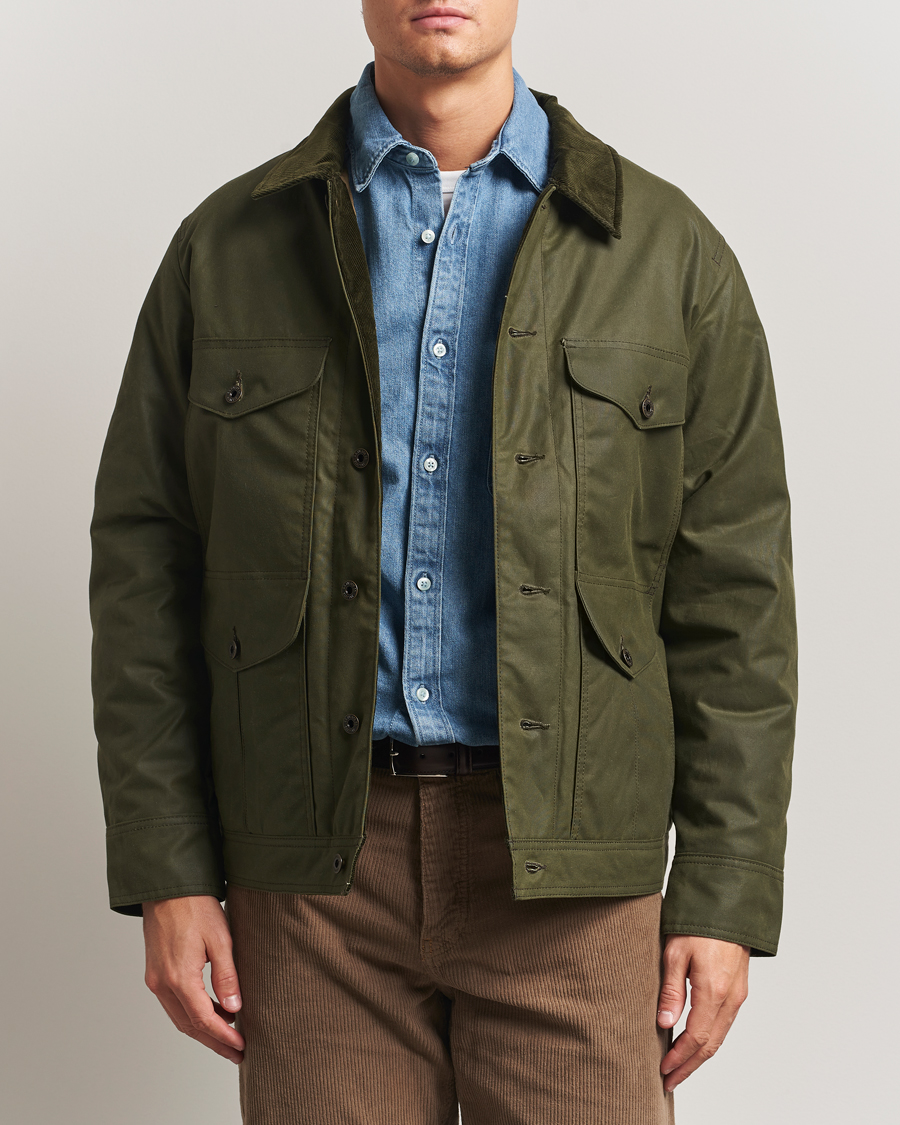 Men | Coats & Jackets | Filson | Journeyman Waxed Jacket Otter Green