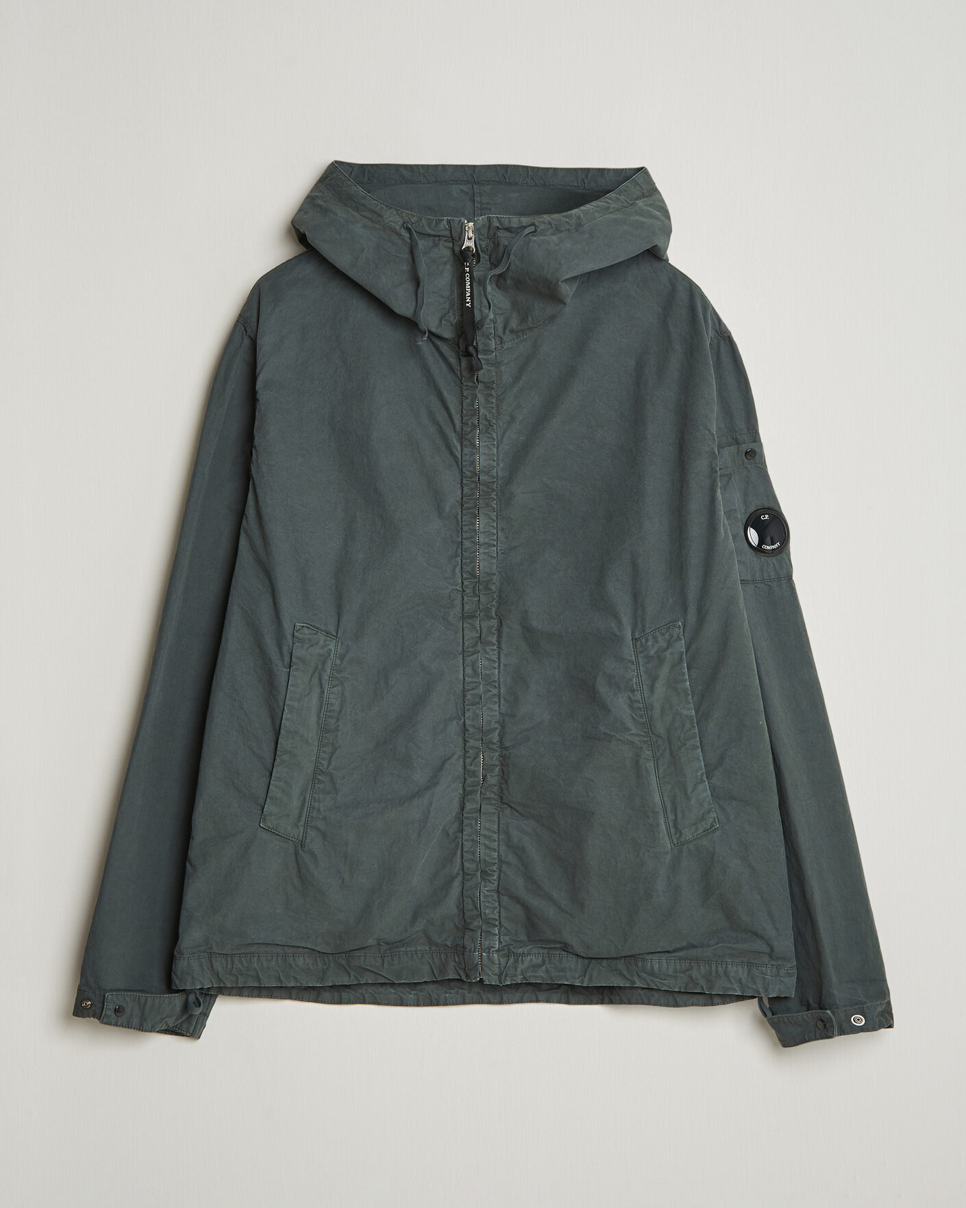 Men | Coats & Jackets | C.P. Company | Micro Reps Hooded Jacket Dark Grey
