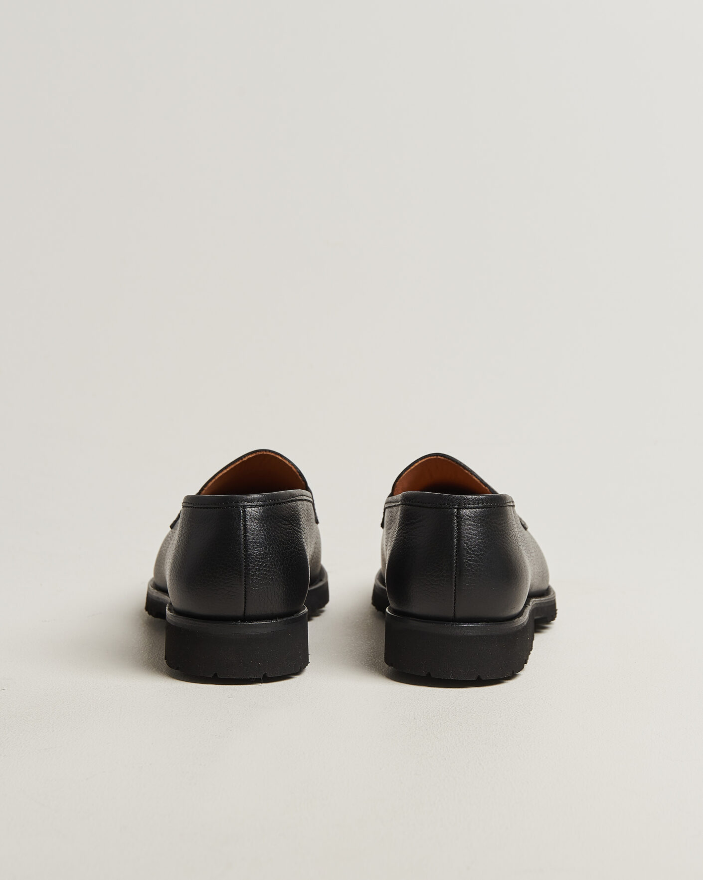 Men | Loafers | Myrqvist | Stenhammar II Vibram Loafer Black Grained Calf