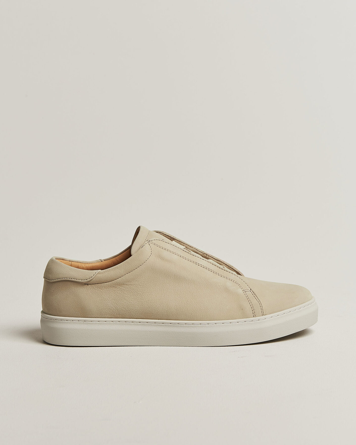 Men | Sneakers | Myrqvist | Alnö Monochrome II Sneakers Beige Nubuck