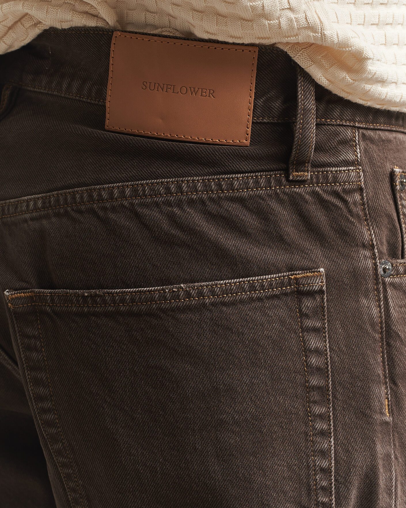 Men | Trousers | Sunflower | Loose Jeans Vintage Brown