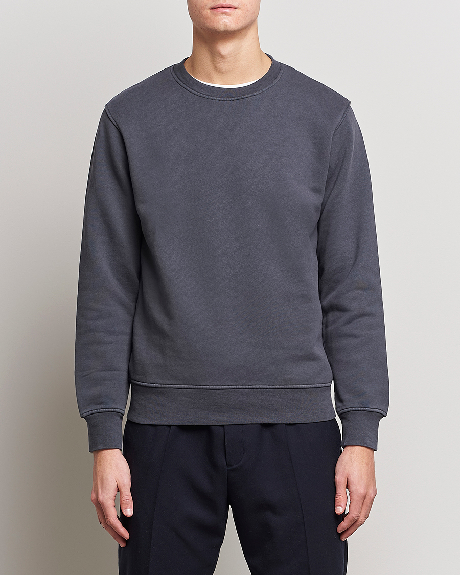 Men | Sweatshirts | Colorful Standard | 2-Pack Classic Organic Crew Neck Sweat Lava Grey/Optical White