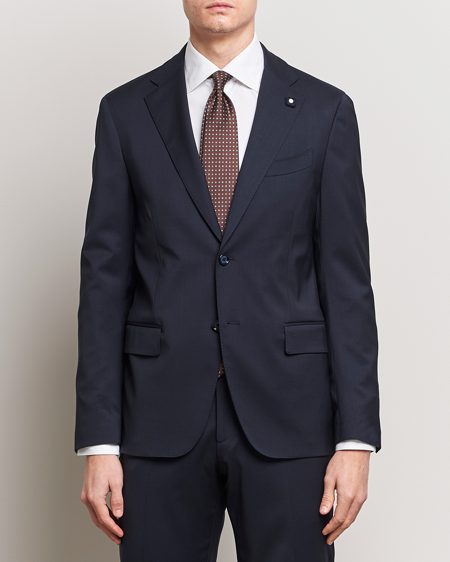 Men | Formal Wear | Lardini | Wool Suit Navy