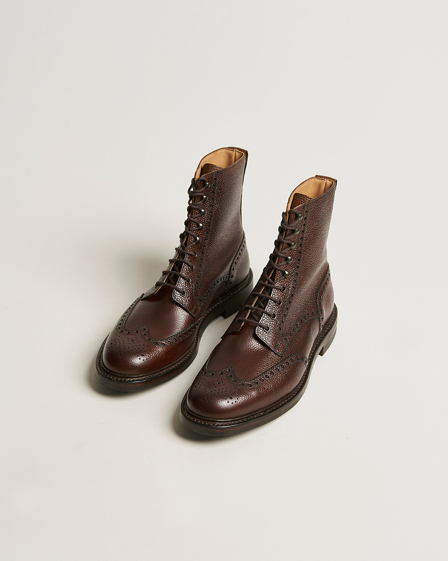 Men | Shoes | Crockett & Jones | Islay Boot Dark Brown Grained Calf