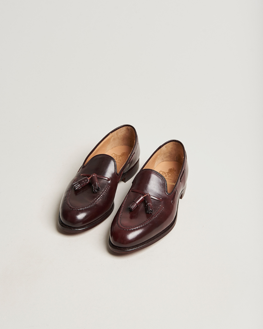 Men | Shoes | Crockett & Jones | Cavendish Tassel Loafer Burgundy Cordovan