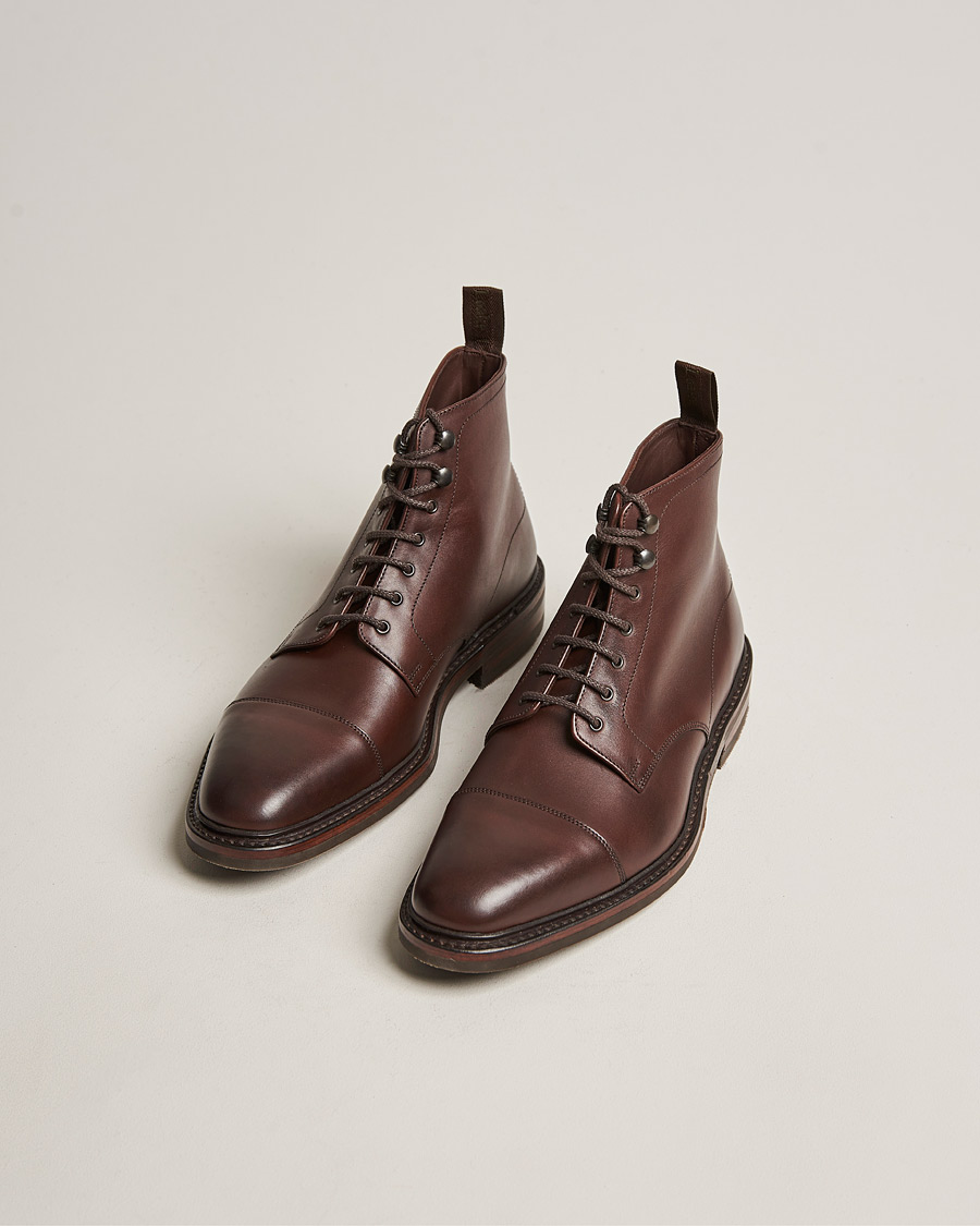 Men | Lace-up Boots | Loake 1880 | Roehampton Boot Dk Brown Burnished Calf