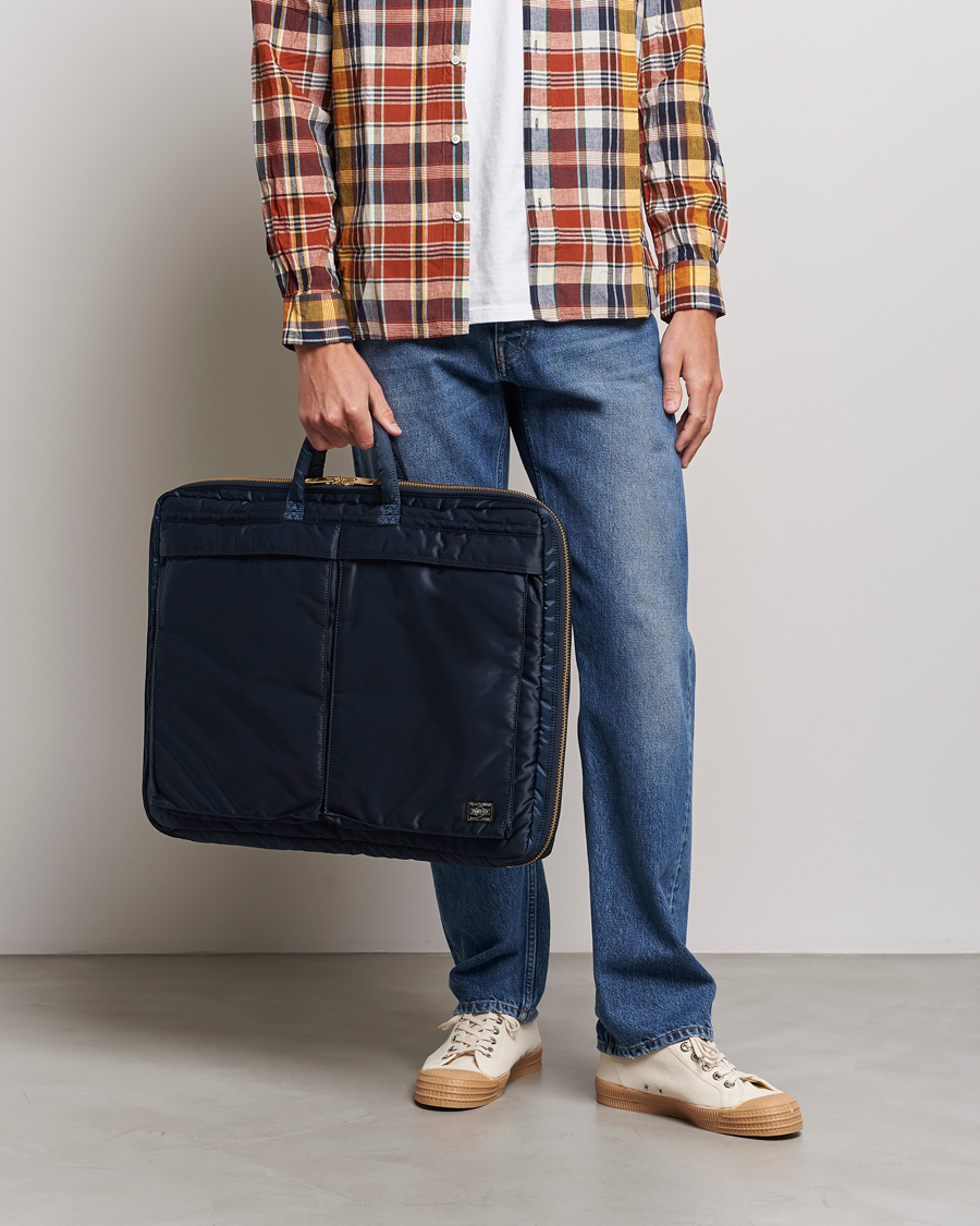 Men | Accessories | Porter-Yoshida & Co. | Tanker Garment Bag Iron Blue