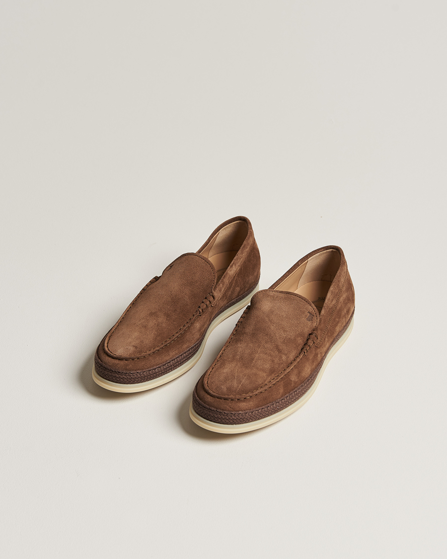 Men | Shoes | Tod's | Raffia Loafer Brown Suede