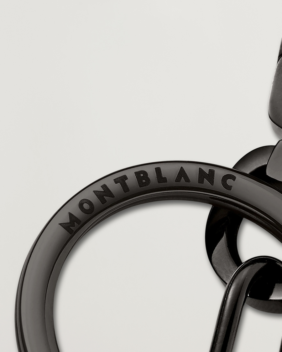Men | Lifestyle | Montblanc | Meisterstück Spinning Emblem Key Fob Black