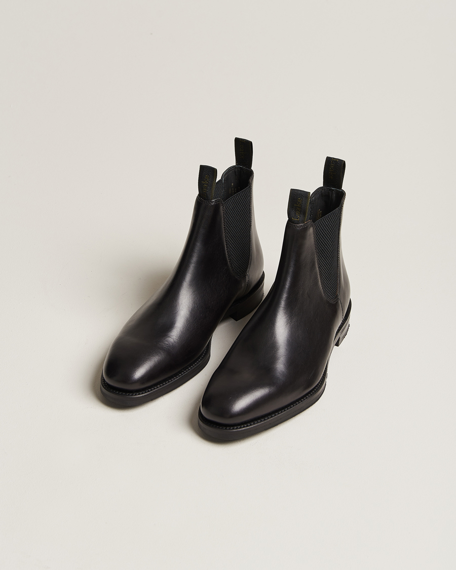 Men | Black boots | Loake 1880 | Emsworth Chelsea Boot Black Leather