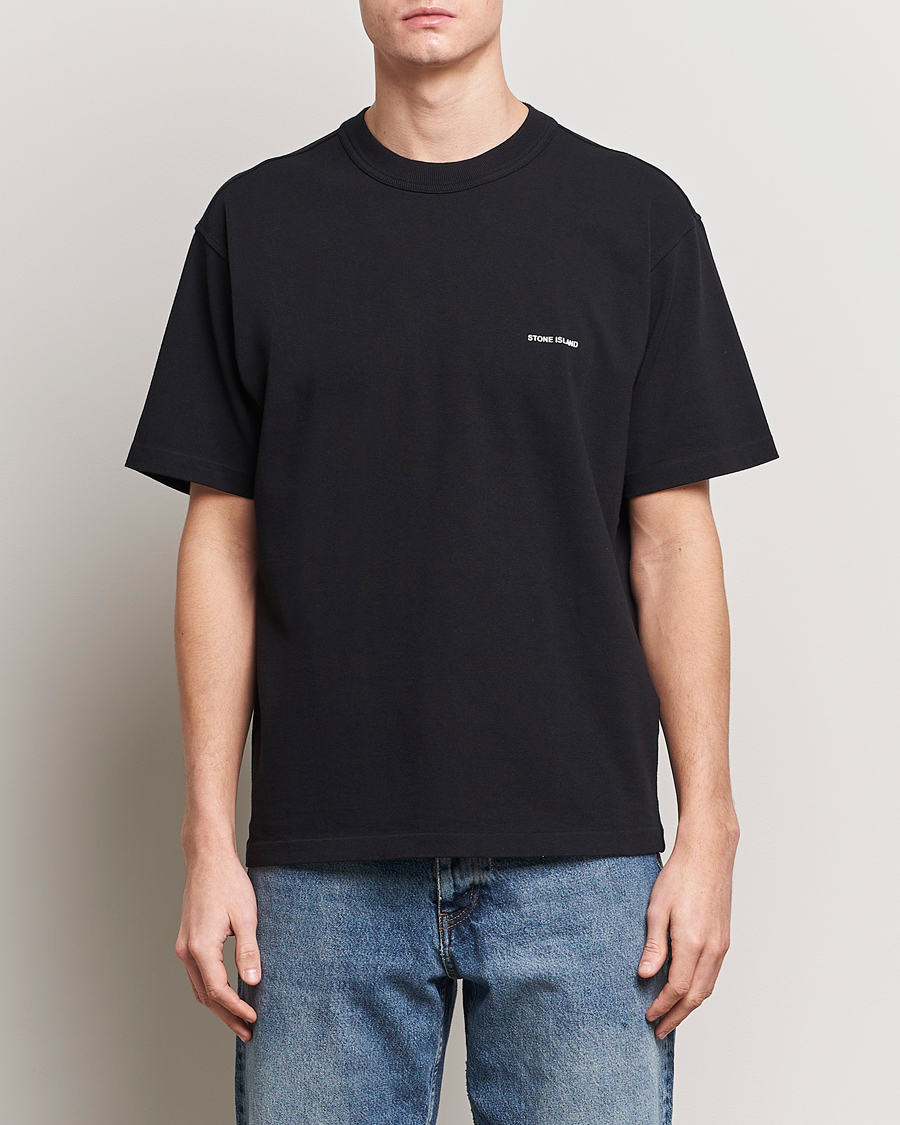 Men | Clothing | Stone Island | Cotton Jersey Small Logo T-Shirt Black