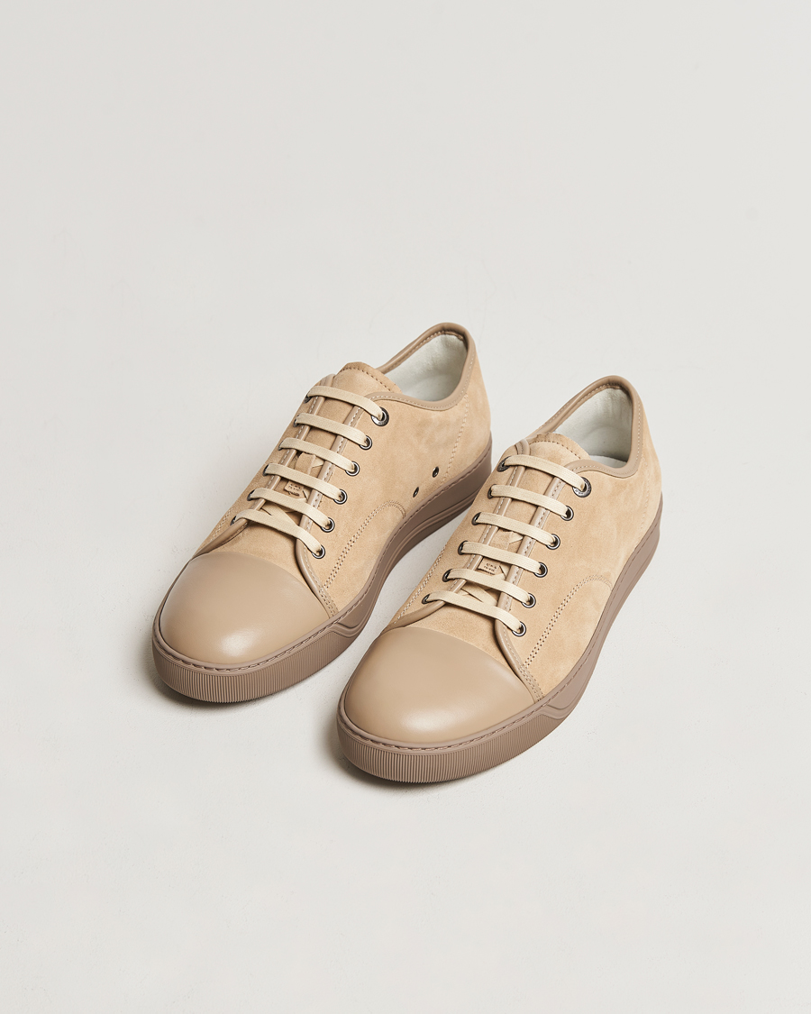 Men | Shoes | Lanvin | Nappa Cap Toe Sneaker Light Brown