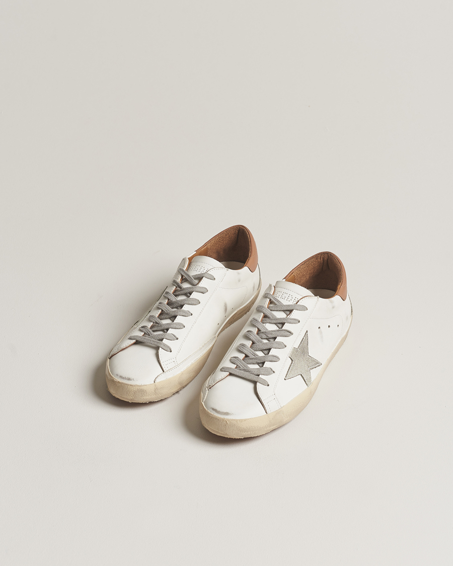 Men | Shoes | Golden Goose | Deluxe Brand Super-Star Sneaker White/Caramel