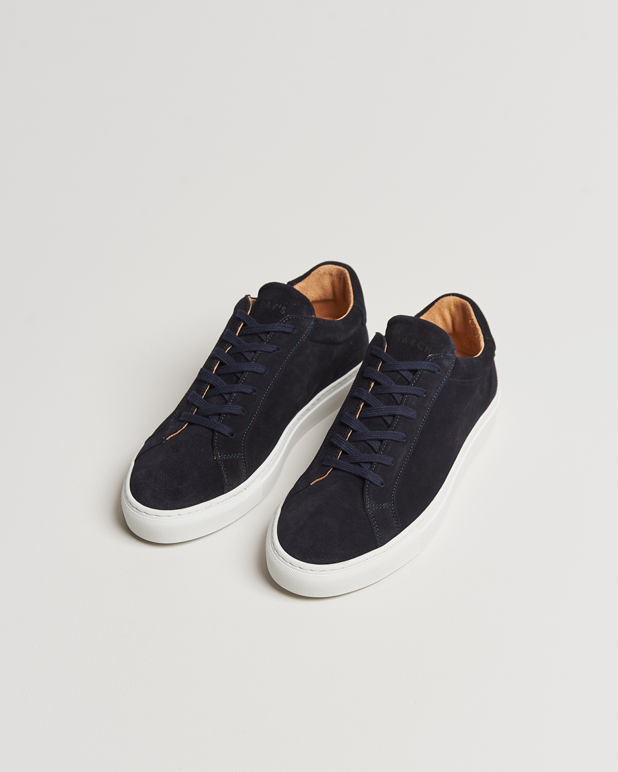 Men | Low Sneakers | A Day\'s March | Suede Marching Sneaker Navy