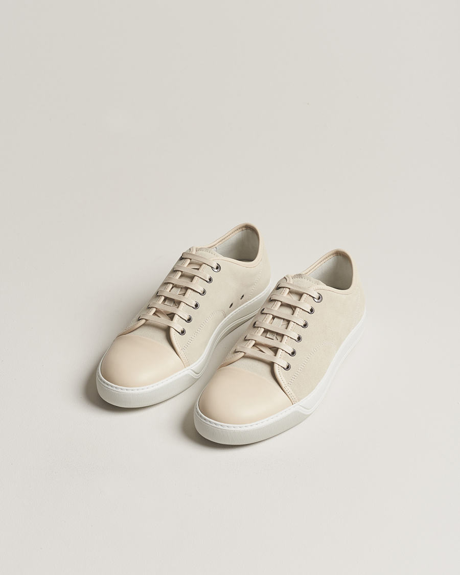 Men | Shoes | Lanvin | Nappa Cap Toe Sneaker Vanille