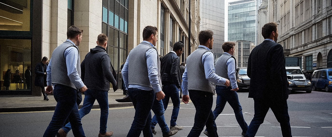 How the Fleece Vest Made Its Way from the Forest to the World of Finance