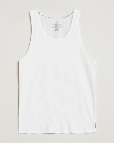 Calvin Klein Cotton Tank Top 2 Pack White at CareOfCarl