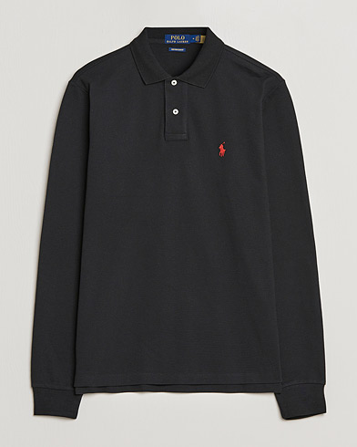 Polo ralph lauren long sleeve 2025 polo shirt in slim fit