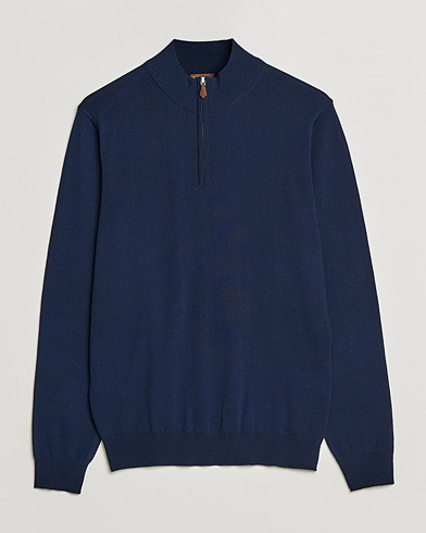 Polo Ralph Lauren Tech Double Knit Half Zip Elite Blue Heather at