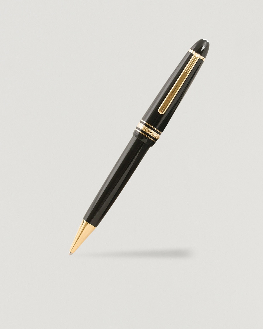 Montblanc 161 Meisterstück Ballpoint LeGrand Pen Black/Yellow Gold – Black