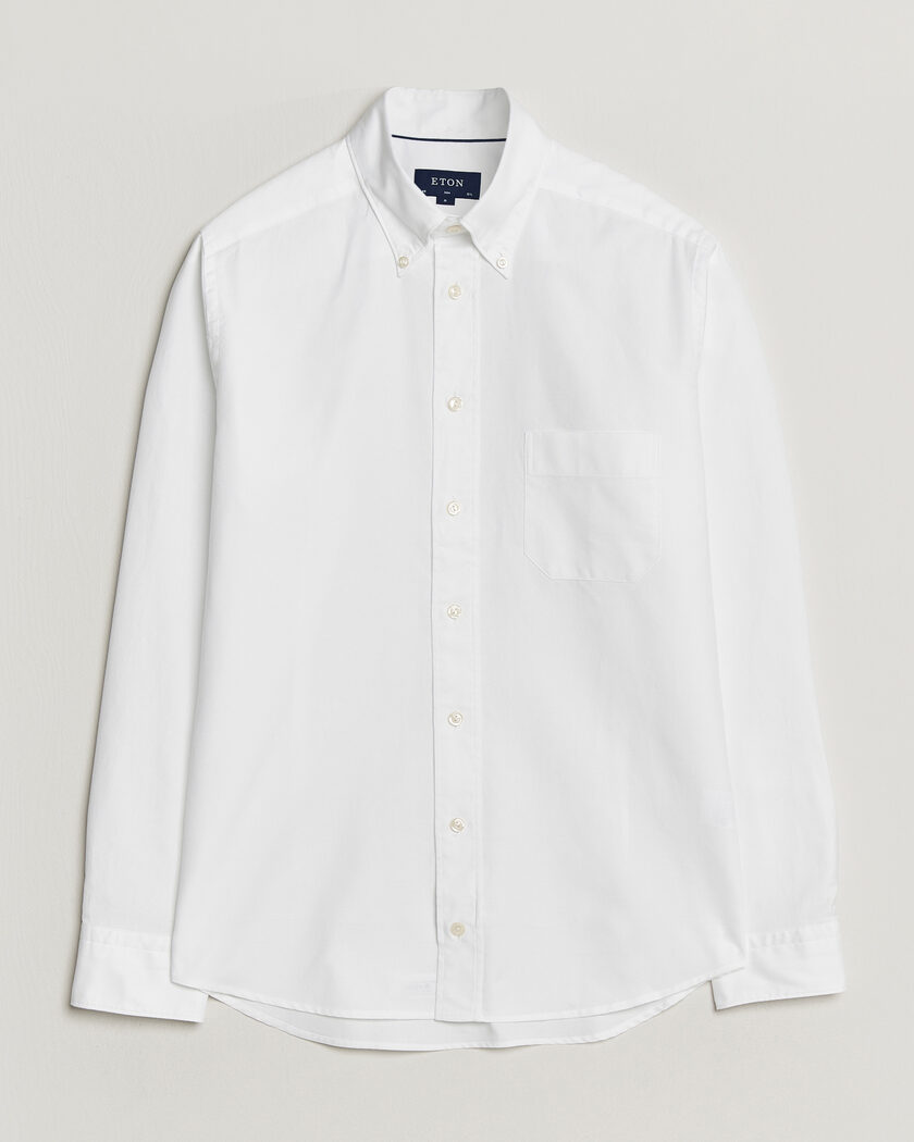 Eton Slim Fit Royal Oxford Button Down White – White