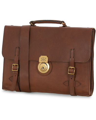 polo ralph lauren leather briefcase