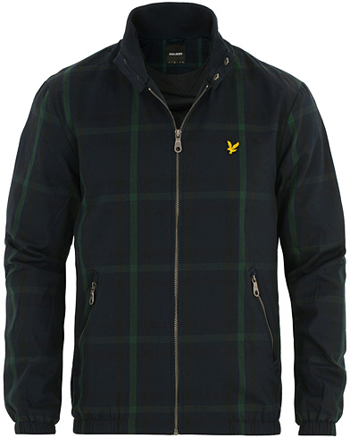 lyle and scott tartan harrington jacket