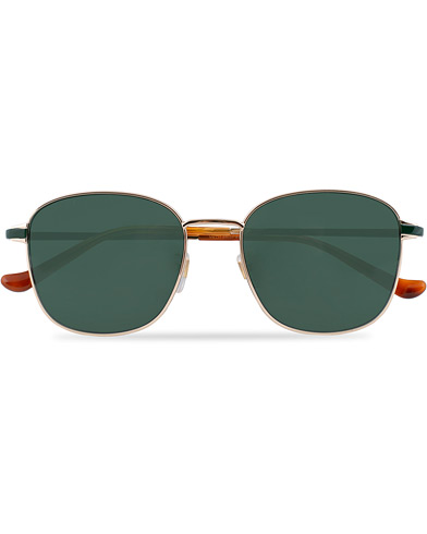 Gucci GG0575SK Sunglasses Gold/Green at CareOfCarl.com