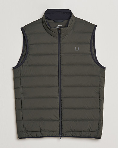 Save The Duck Ailantus Padded Puffer Vest Brown Black at 