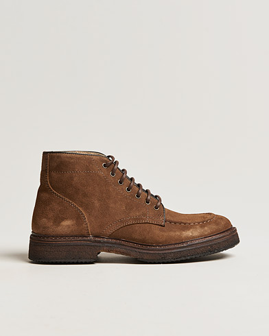 Astorflex Nuvoflex Lace Up Boot Dark Brown Suede at CareOfCarl