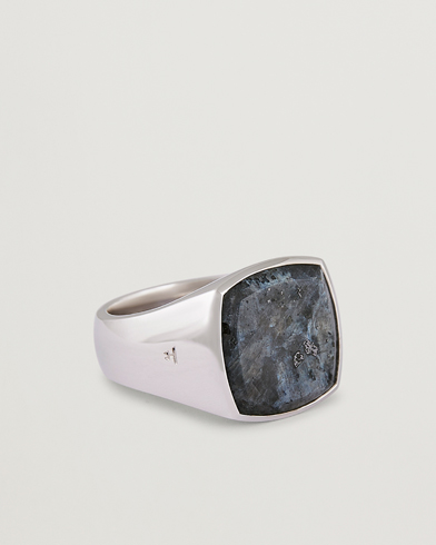 Tom Wood Cushion Black Onyx Ring Silver at CareOfCarl.com