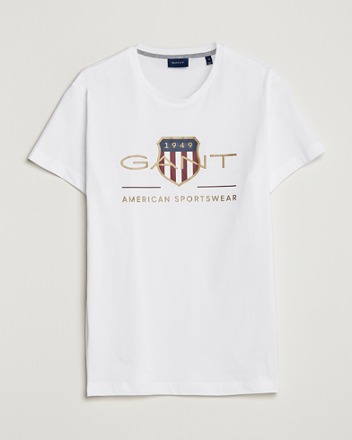 White Archive at Shield GANT Logo T-Shirt