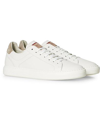 Brunello Cucinelli Plain Sneaker White Calf at CareOfCarl.com