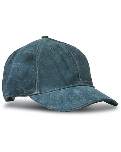 RRL Rough Out Ball Cap Indigo Suede at CareOfCarl.com