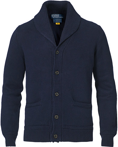 ralph lauren navy cardigan