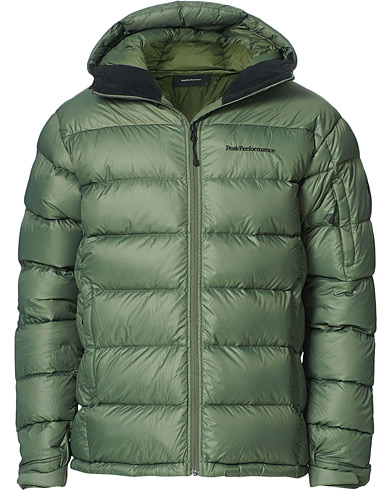 peak performance down hood jacket