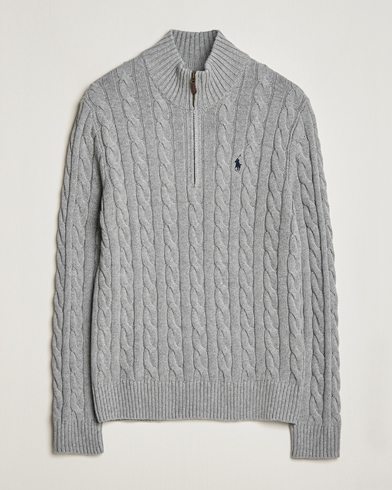 ralph lauren cable half zip