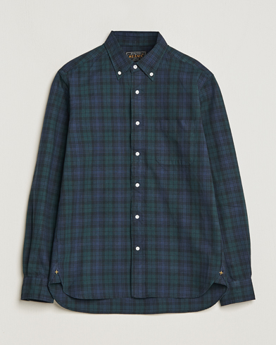 BEAMS PLUS Tartan Button Down Shirt Blackwatch at CareOfCarl.com