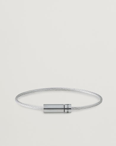 LE GRAMME Horizontal Cable Bracelet CareOfCa Polished Sterling 7g at Silver