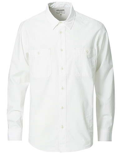 Filson Chambray CPO Shirt White at CareOfCarl.com