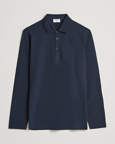 Filippa K Luke Lycra Poloshirt Navy at CareOfCarl