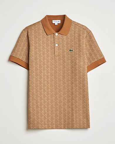 Lacoste Classic Fit Monogram Jacquard Polo Viennese at CareOfCarl.com