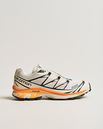 Salomon XT-6 Running Sneakers Beige/Orange at CareOfCarl.com