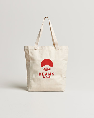 Beams Japan x Evergreen Works Tote Bag White/Black at CareOfCarl.com