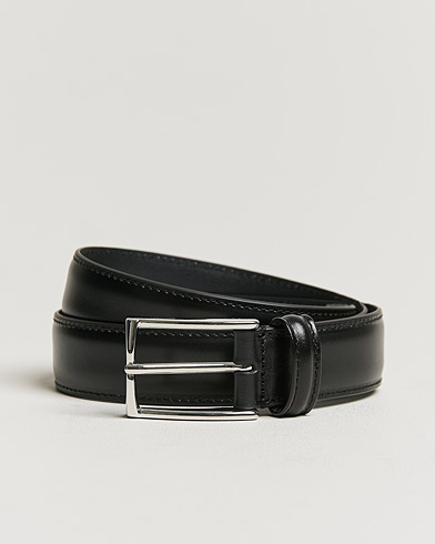 Tiger of Sweden Helmi Leather 3,5 cm Belt Black at CareOfCarl.com