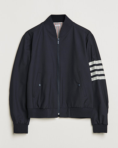 Thom Browne 4-Bar Blouson Jacket Navy at CareOfCarl.com