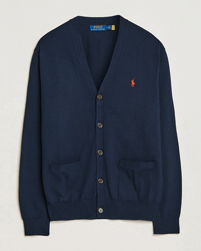 Polo Ralph Lauren Cotton Cardigan Hunter Navy at CareOfCarl.com