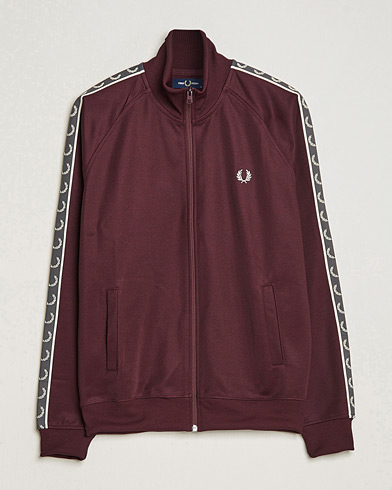 Fred Perry Taped Track Jacket Oxblood at CareOfCarl.com