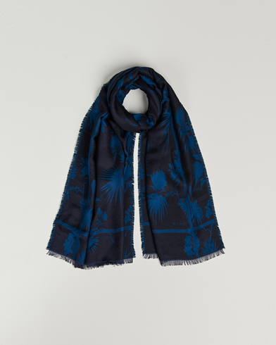 Piacenza Cashmere Cashmere Scarf Navy Melange at CareOfCarl.com